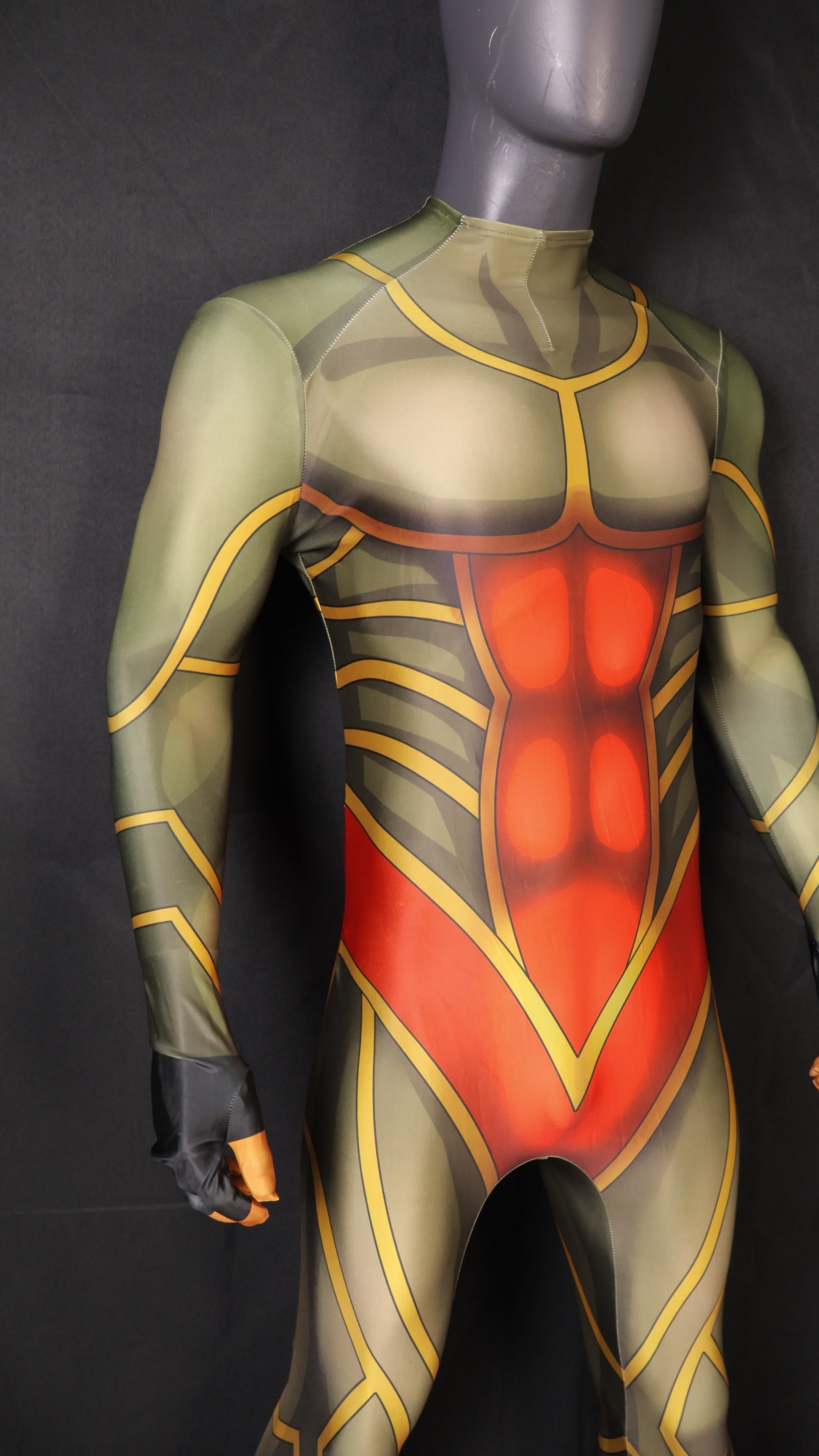 Custom Cosplay Bodysuit for Kingdom RPG 3 Men - Personalized Green Outfit