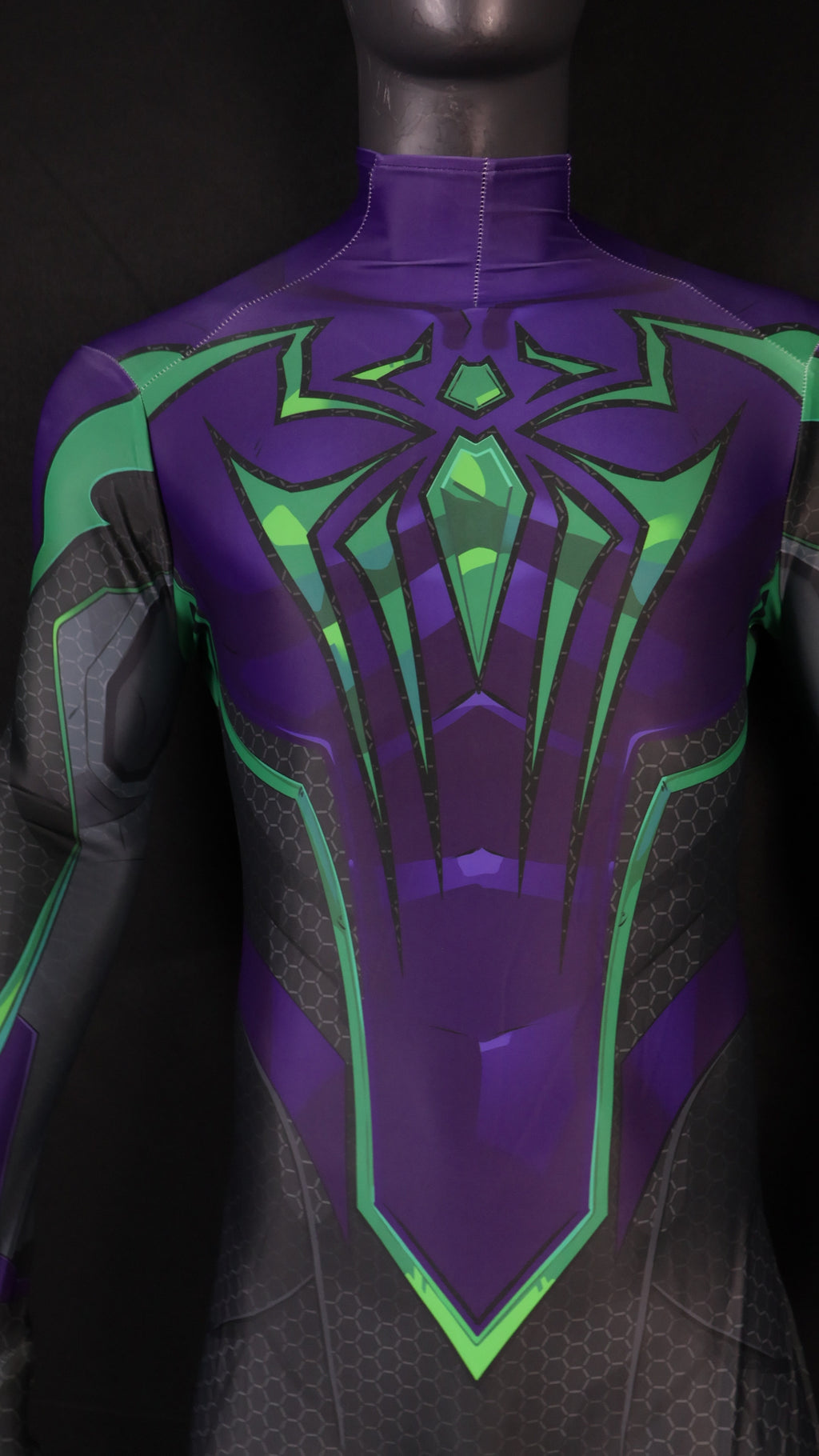 Rivals-S-M-Chasm Spandex Jumpsuit Back Zipper Uniform for Men Hero Cosplay