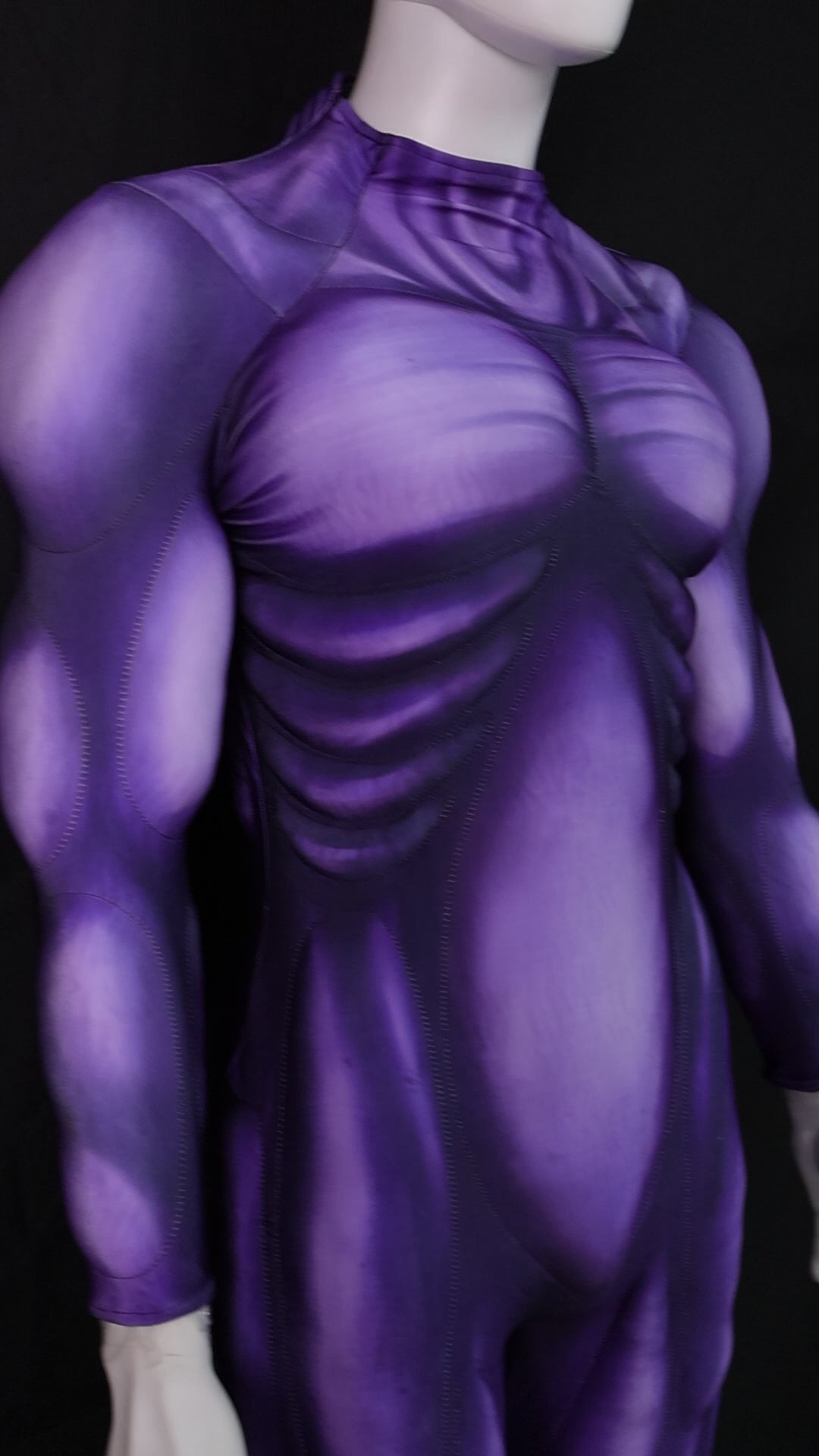 Violet Alien Biomechanical Bodice - Custom Personalized 3D Lycra Suit