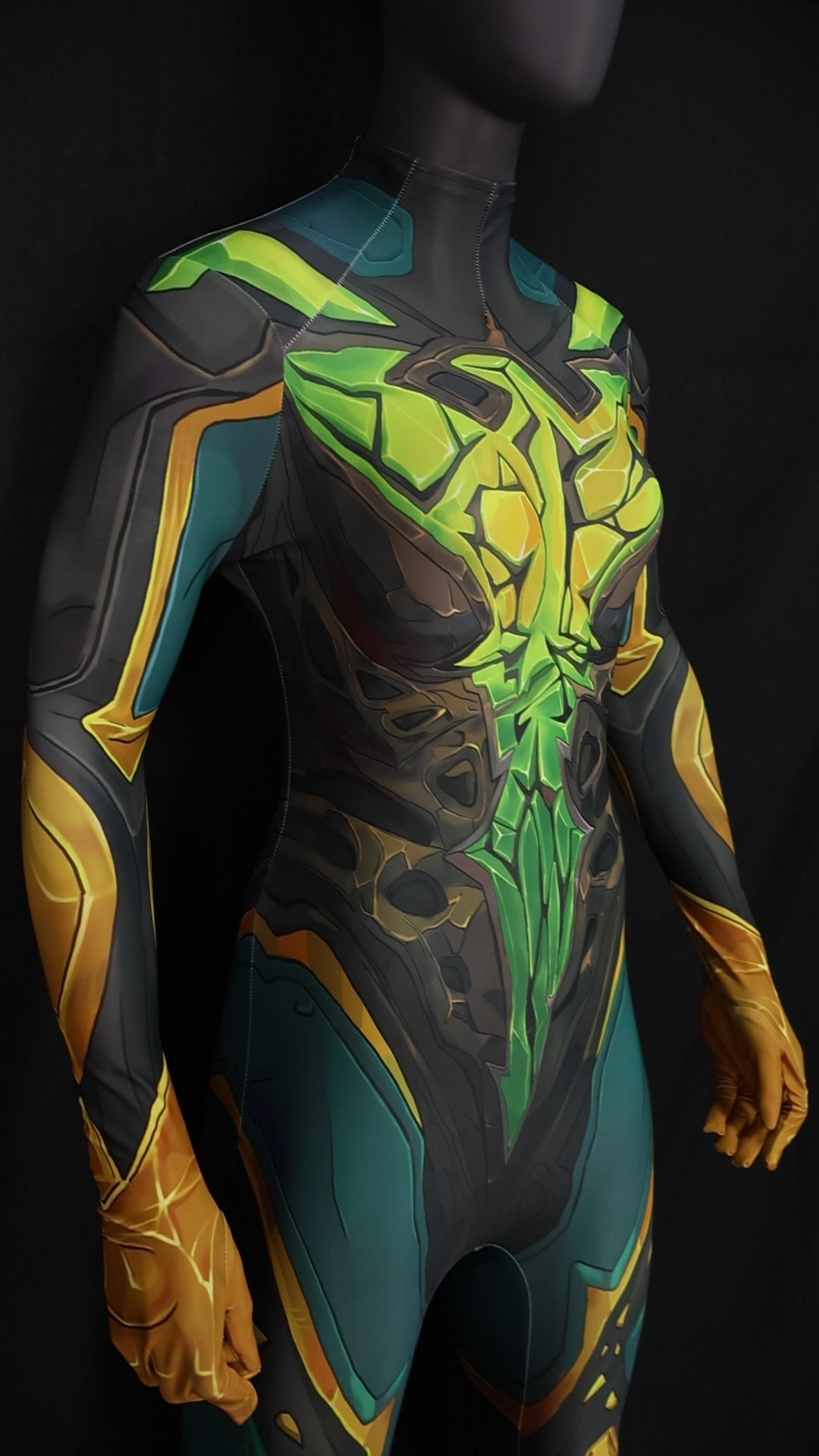 Custom Commission Women Jean Grey Green Yellow Bodysuit