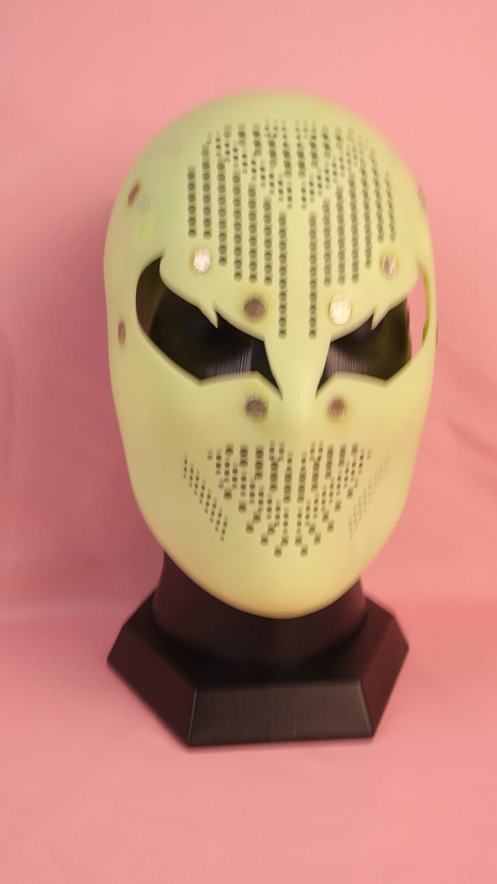 Bespoke Layered Black Lens Spider Mask: PVC Faceshell, Custom Helmet