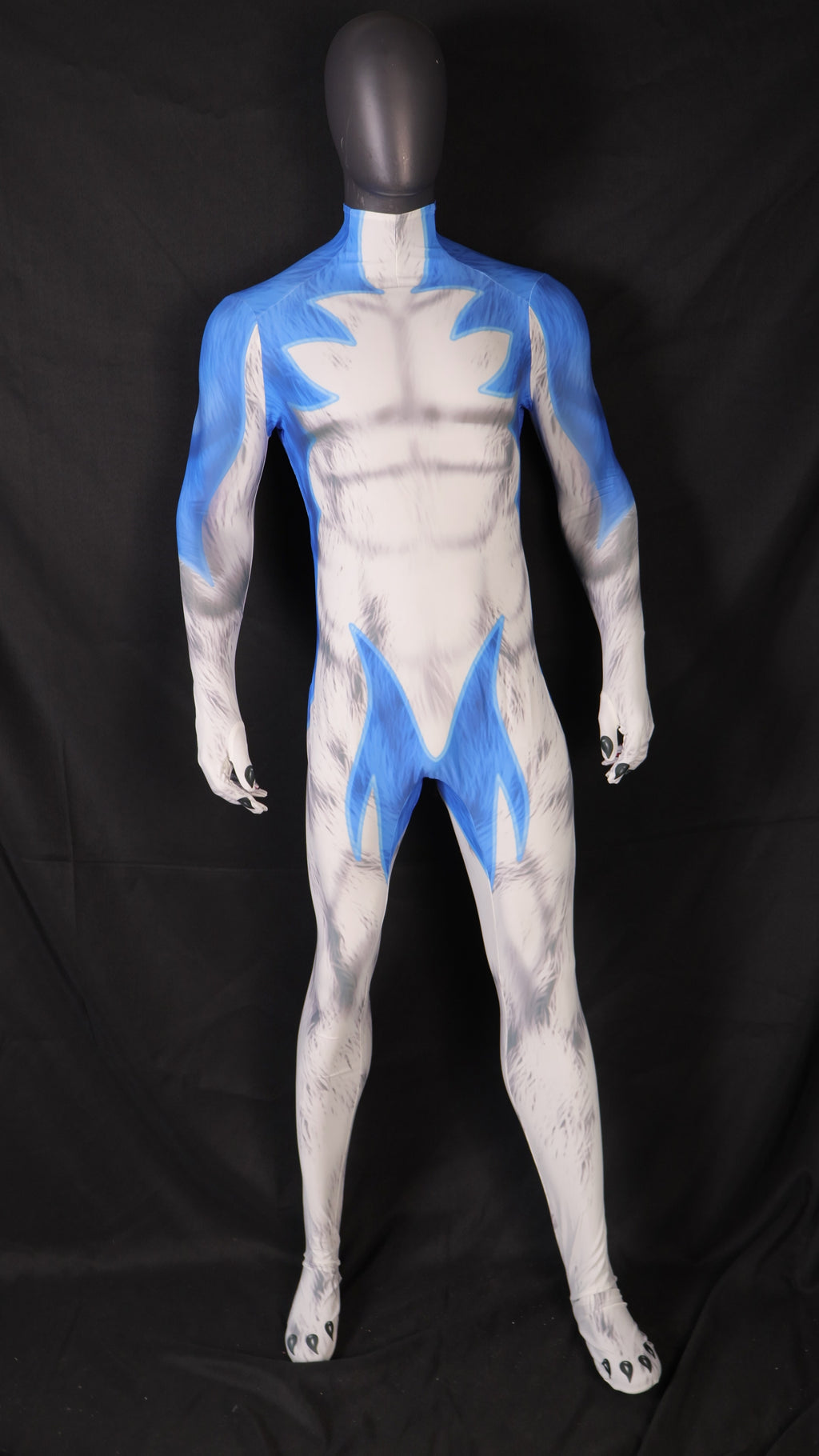 Replicating male lupin blue style bodysuits accurately from your provided images