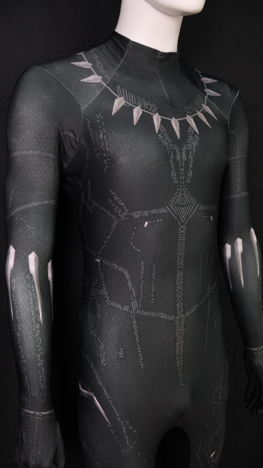 Custom Cosplay Commission Bodysuit for Dark Panther Men - Black Shadow Suit