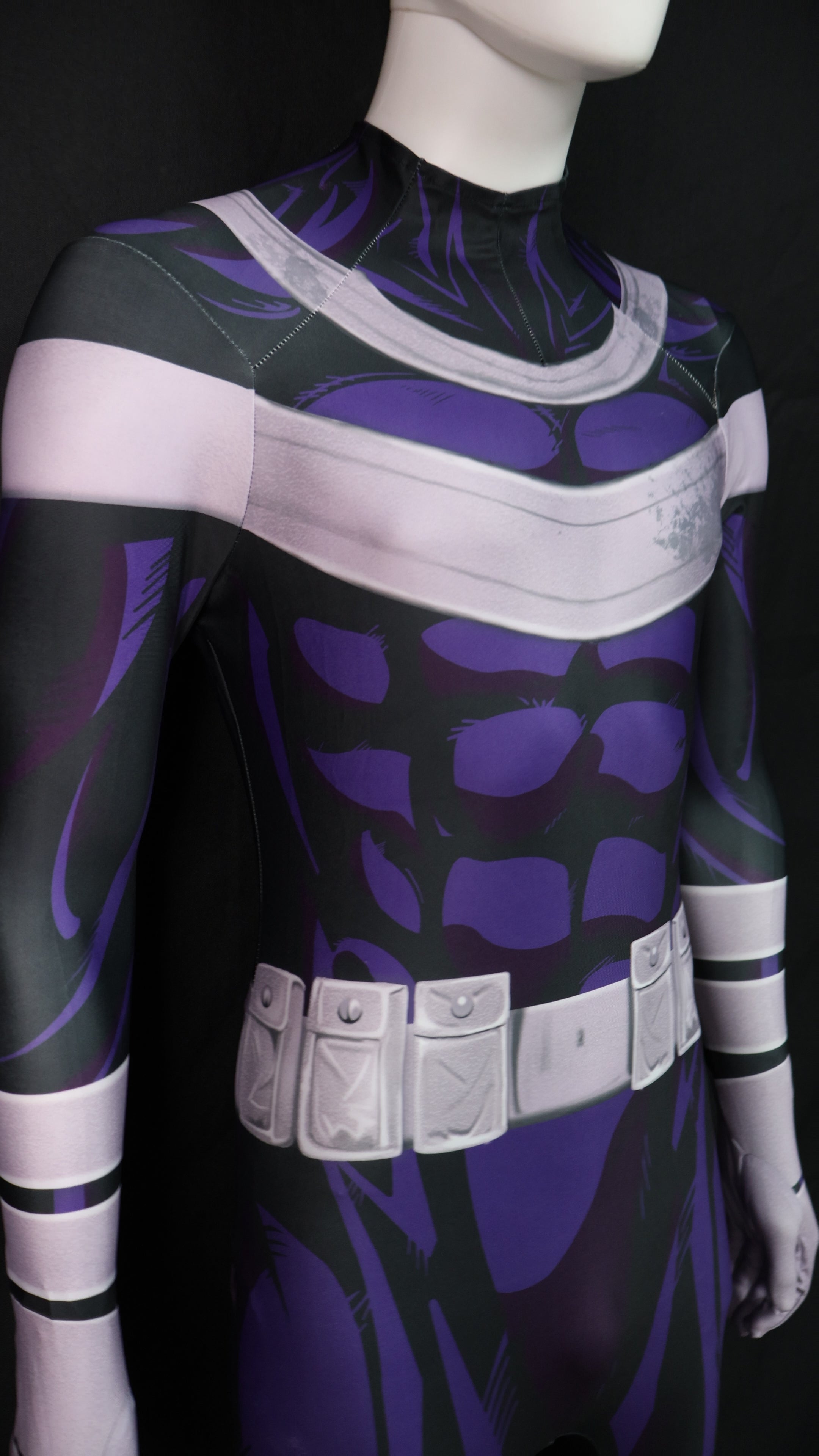 Custom Bullseye Bodysuit - Purple Gaming Suit