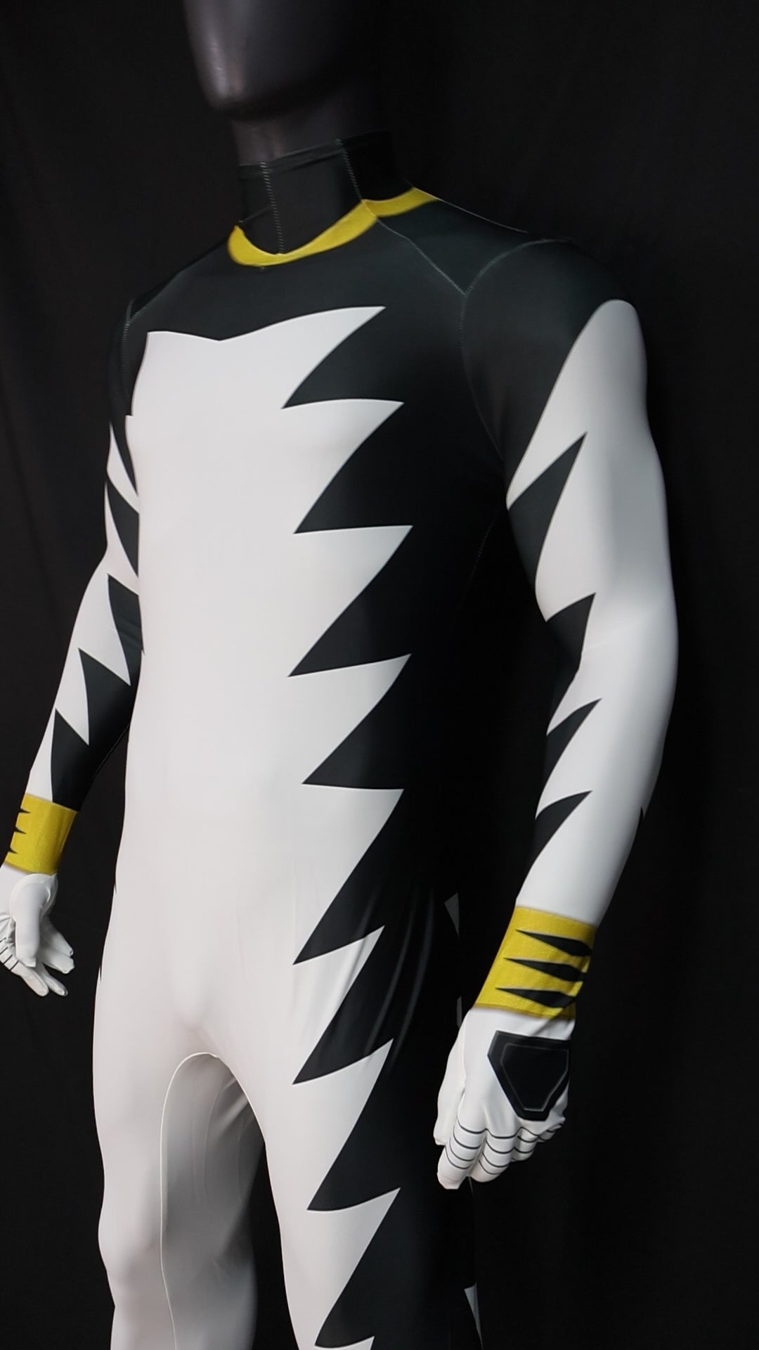 Cosplay Jumpsuit Personalized For Custom White Dino Thunder Men Kids