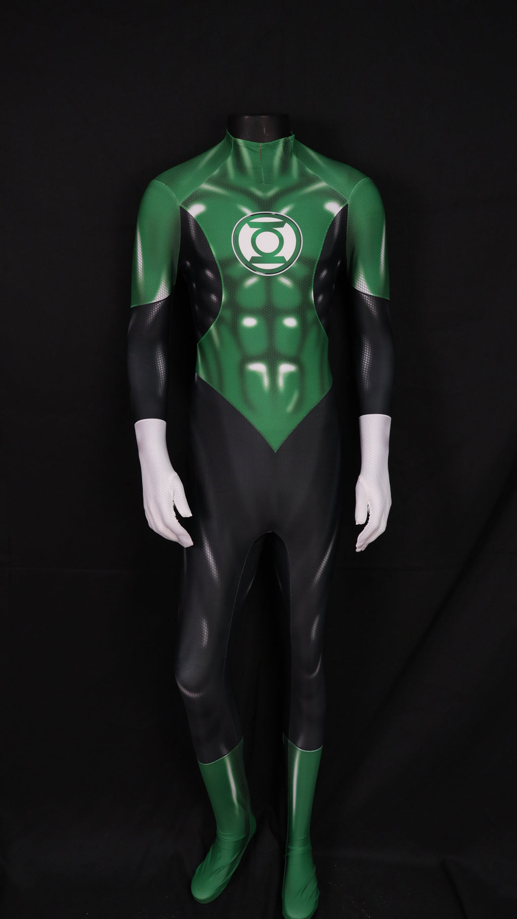 Green Lantern Galactic Emerald Skin Tight Bodysuit Male Variant