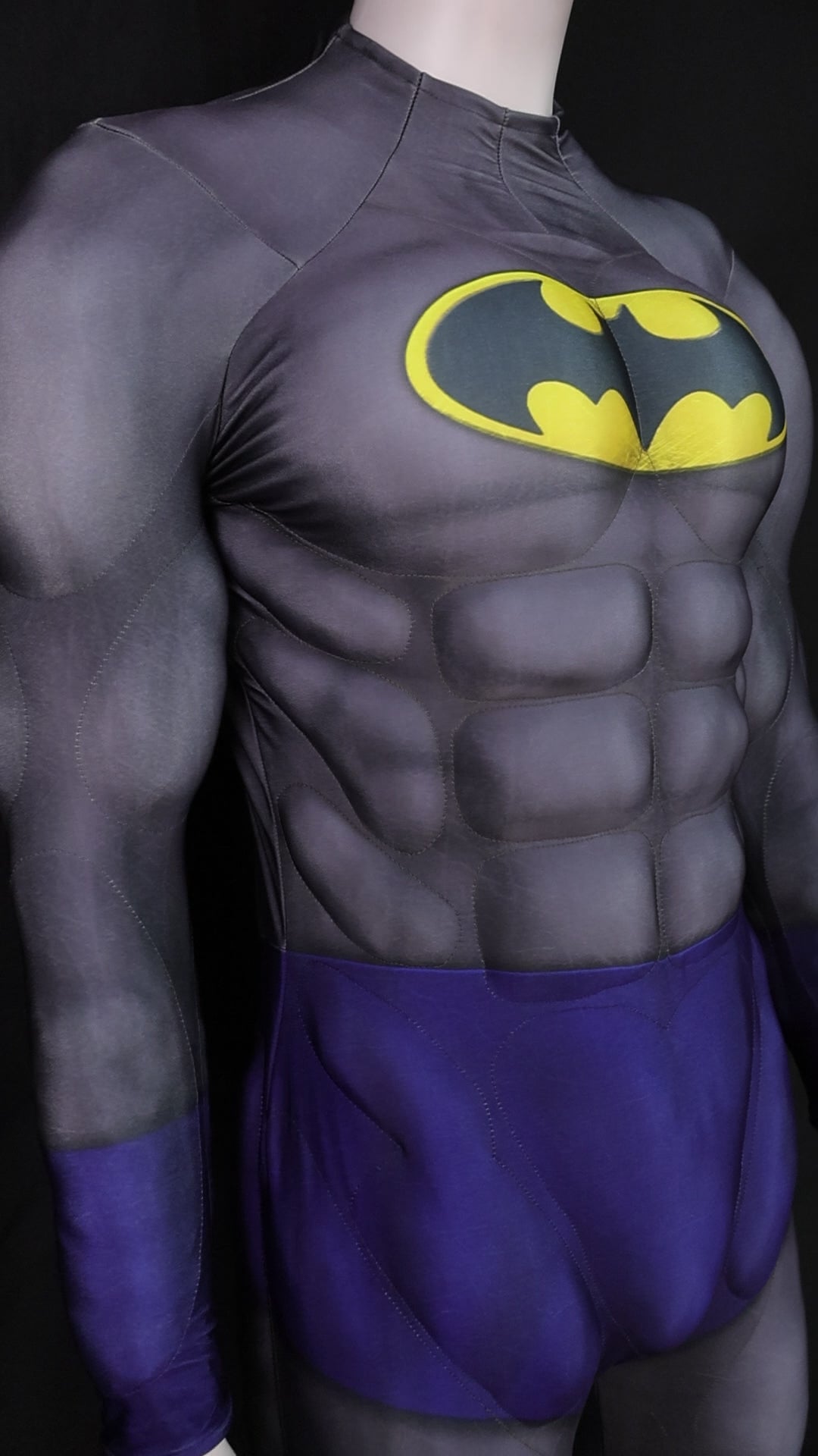 Grey Blue Knight Cosplay Bodysuit - Custom Personalized 3D Lycra Outfit