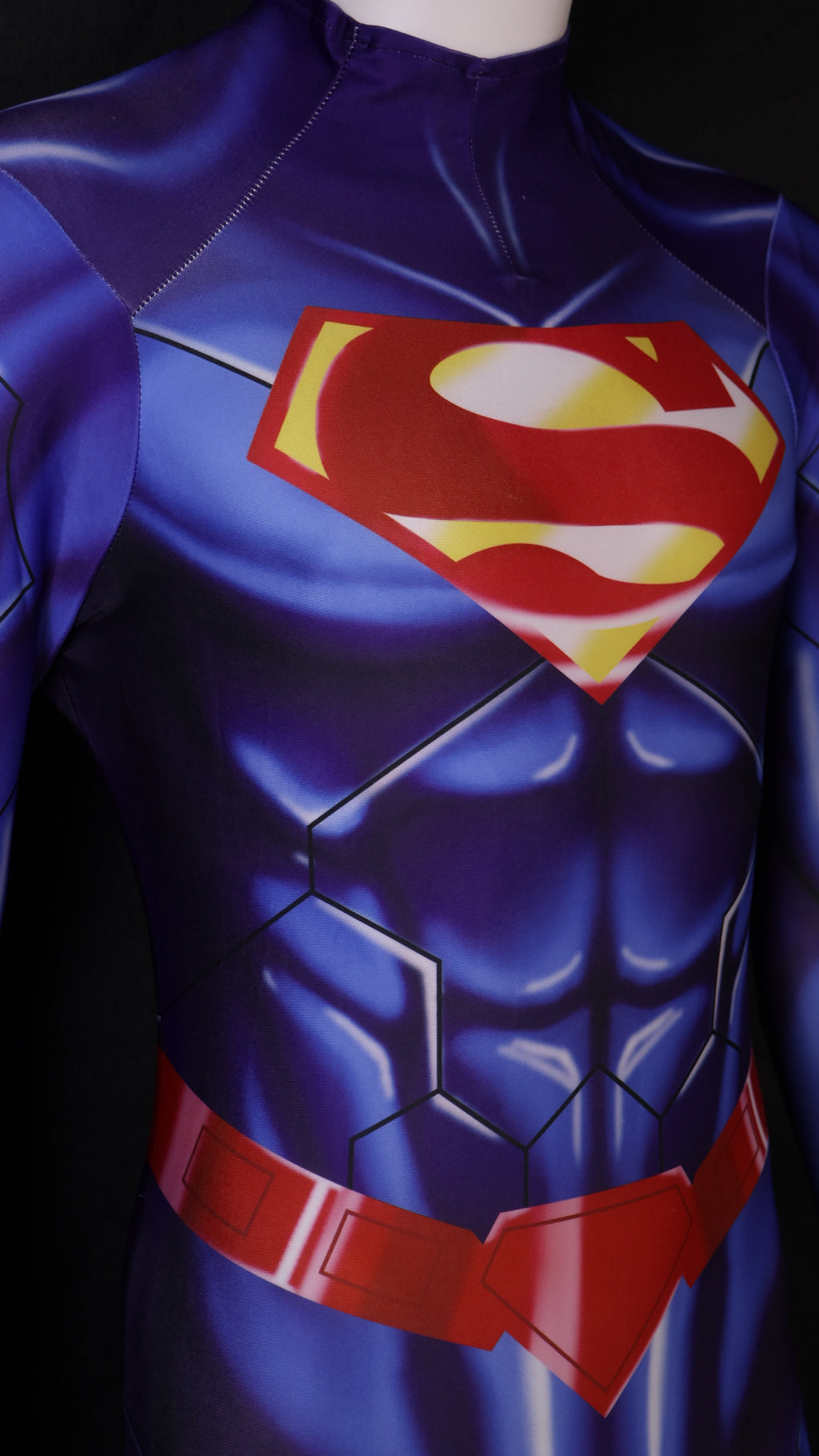 Custom Cosplay Bodysuit for New 52 Superman Men - Personalized Blue Suit