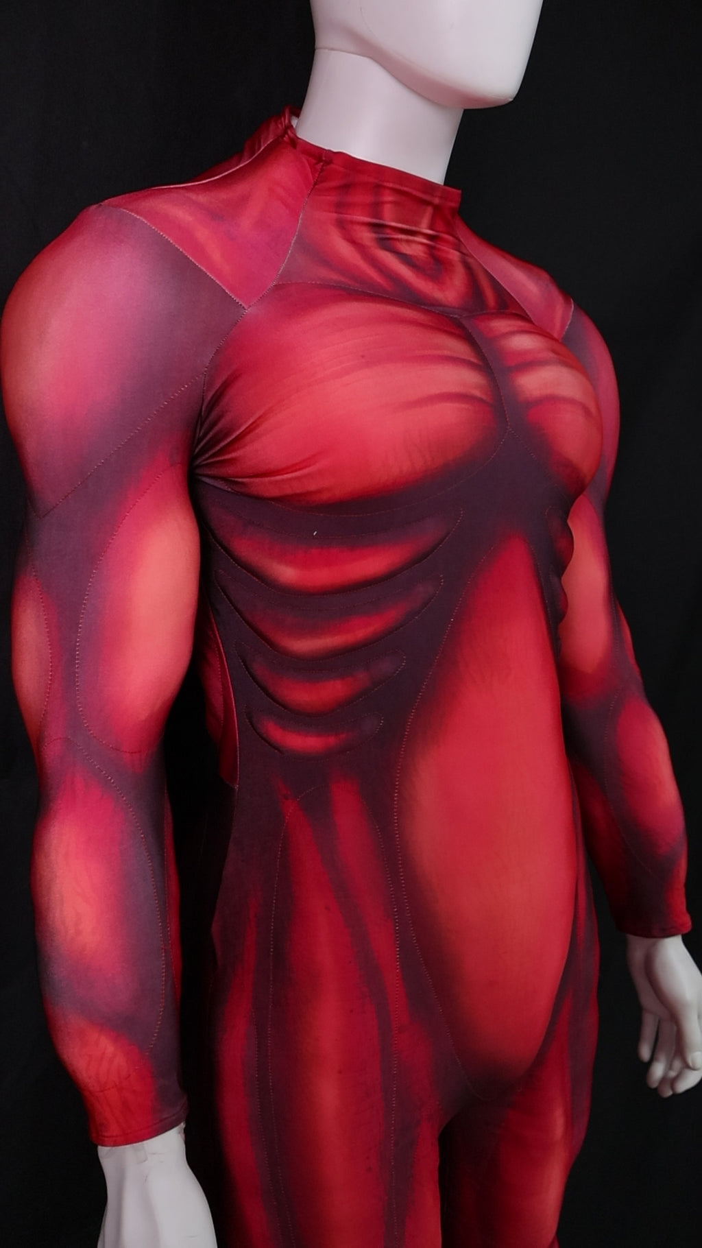 Custom Lycra-Spandex Red Mutant Chassis - Personalized 3D Cosplay Top