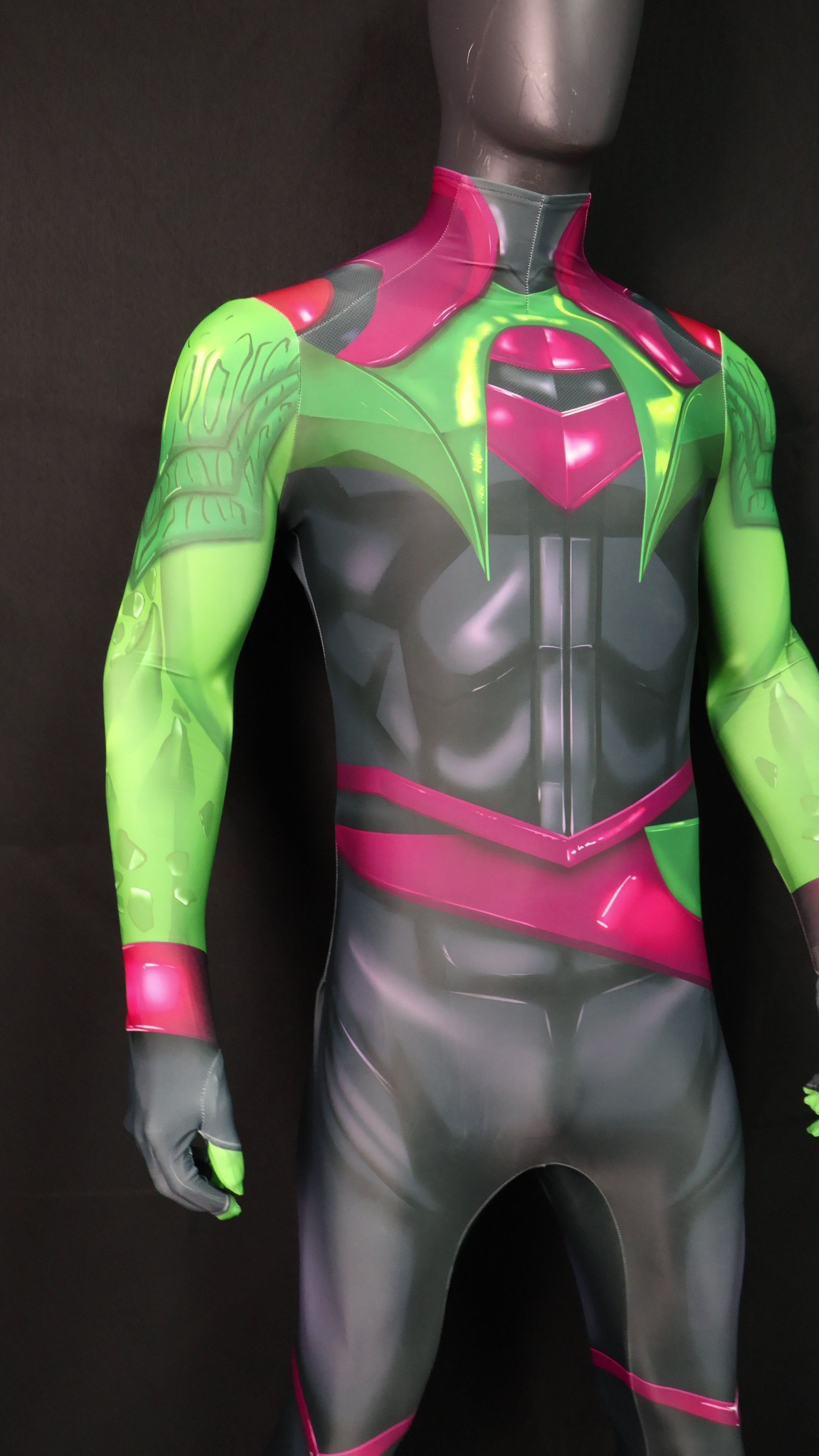 Custom Cosplay Bodysuit for Hulkling Men - Personalized Green Black Outfit