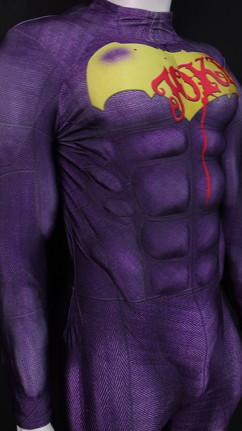 Purple Villain Graffiti Cosplay Unitard - Custom Personalized 3D Lycra Suit