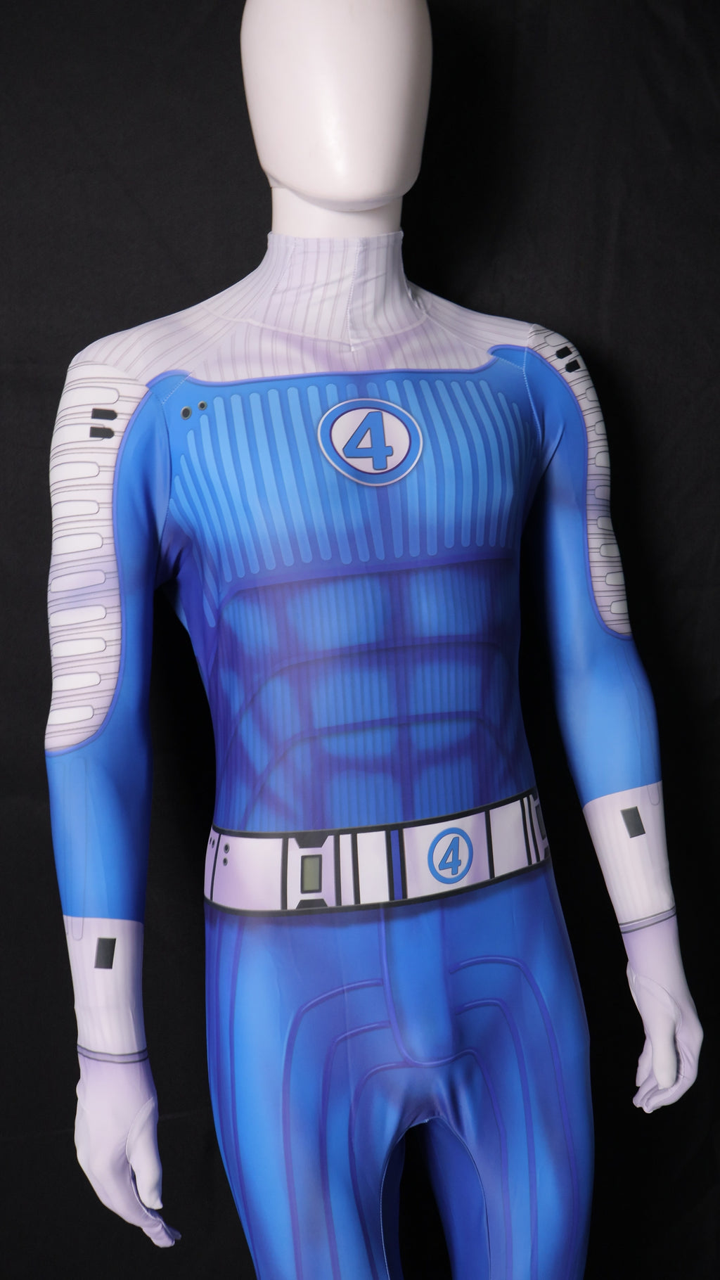 Blue white fantastic four 2 men jumpsuit commission personalized