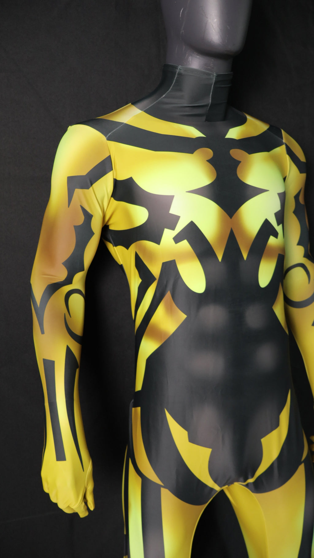 Custom Cosplay Bodysuit for Savage Warrior Men - Personalized Yellow Outfit