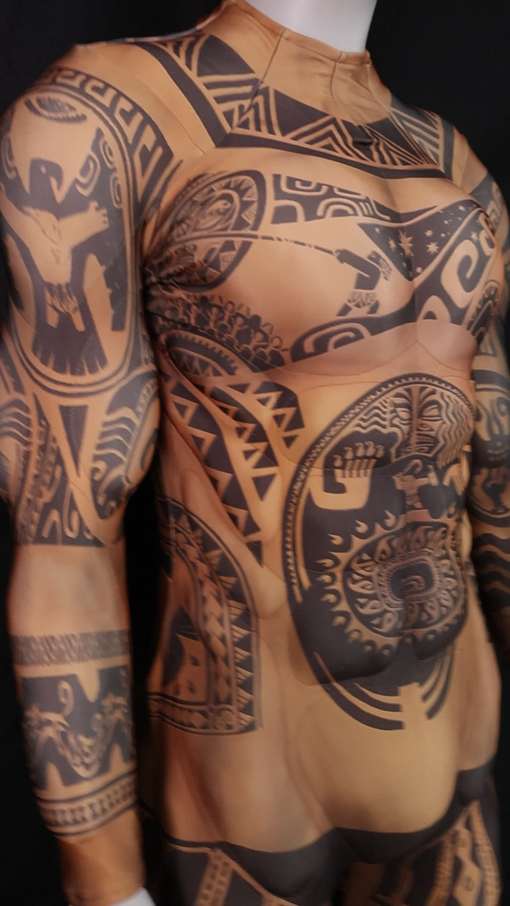 Tribal Tattoo Muscle Singlet - Custom Personalized 3D Lycra Suit