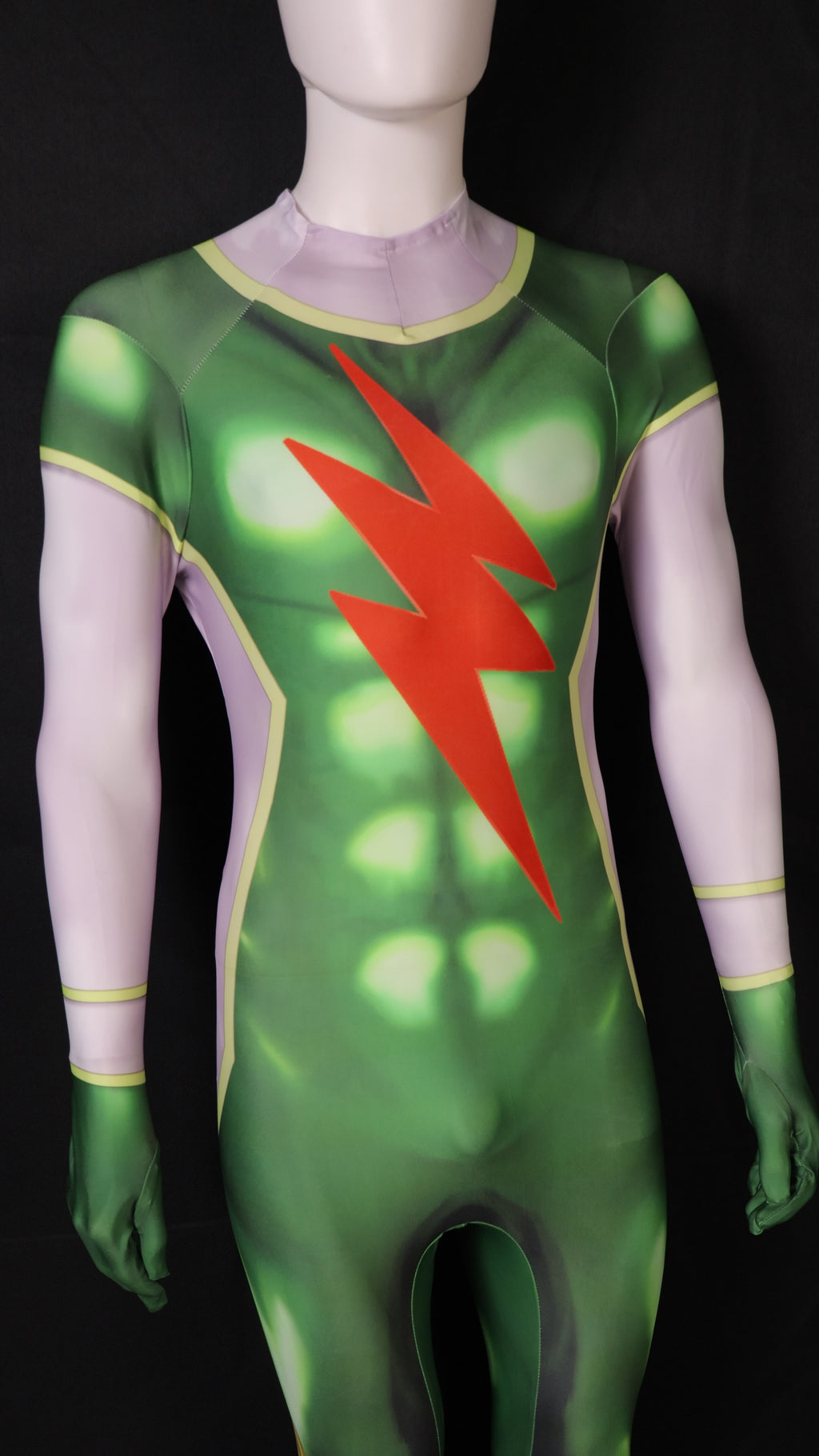 Male tokusatsu green jumpsuit personalized custom commission