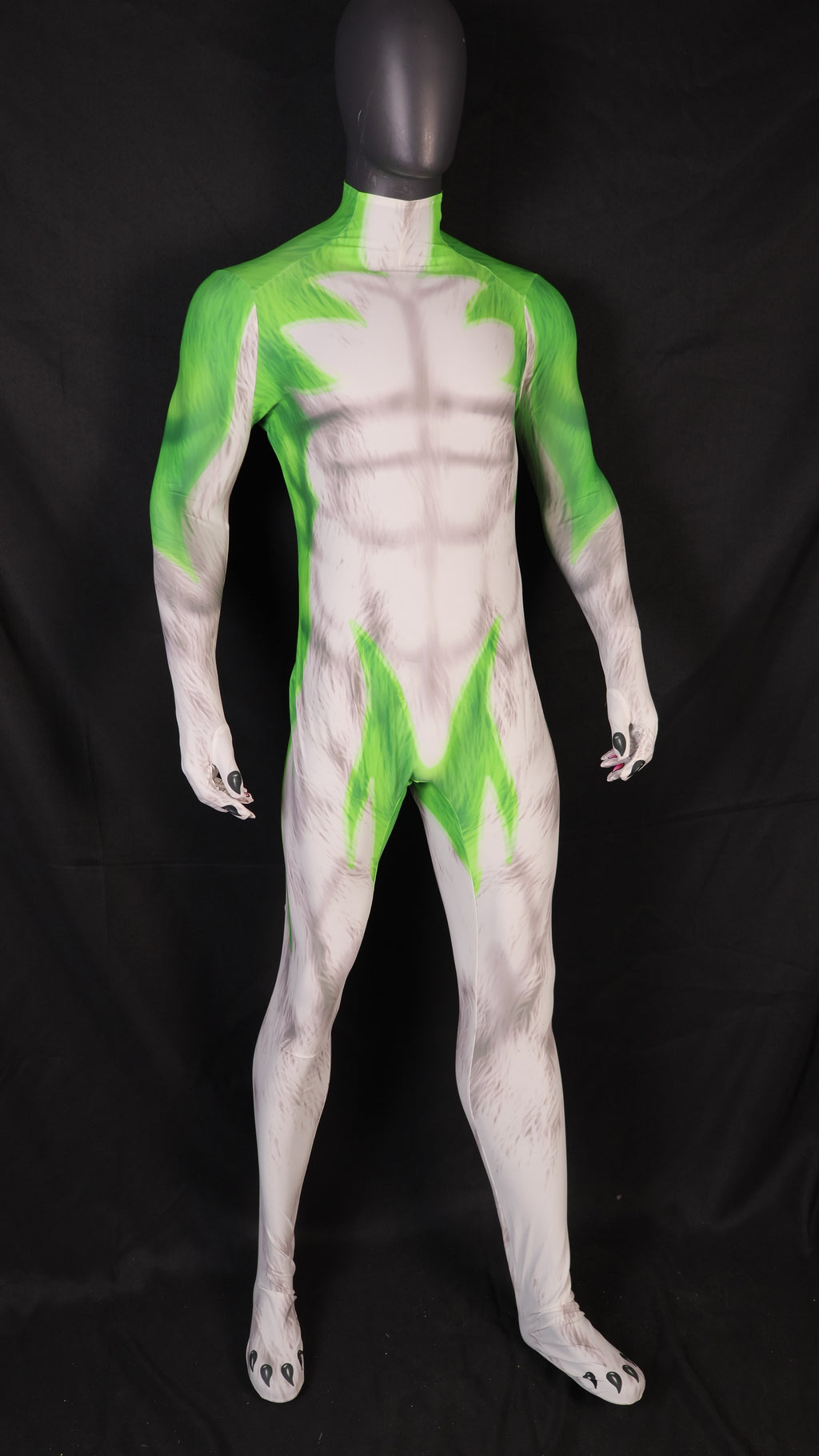 Opening bespoke workshop commissions for high quality male lupin green bodysuits