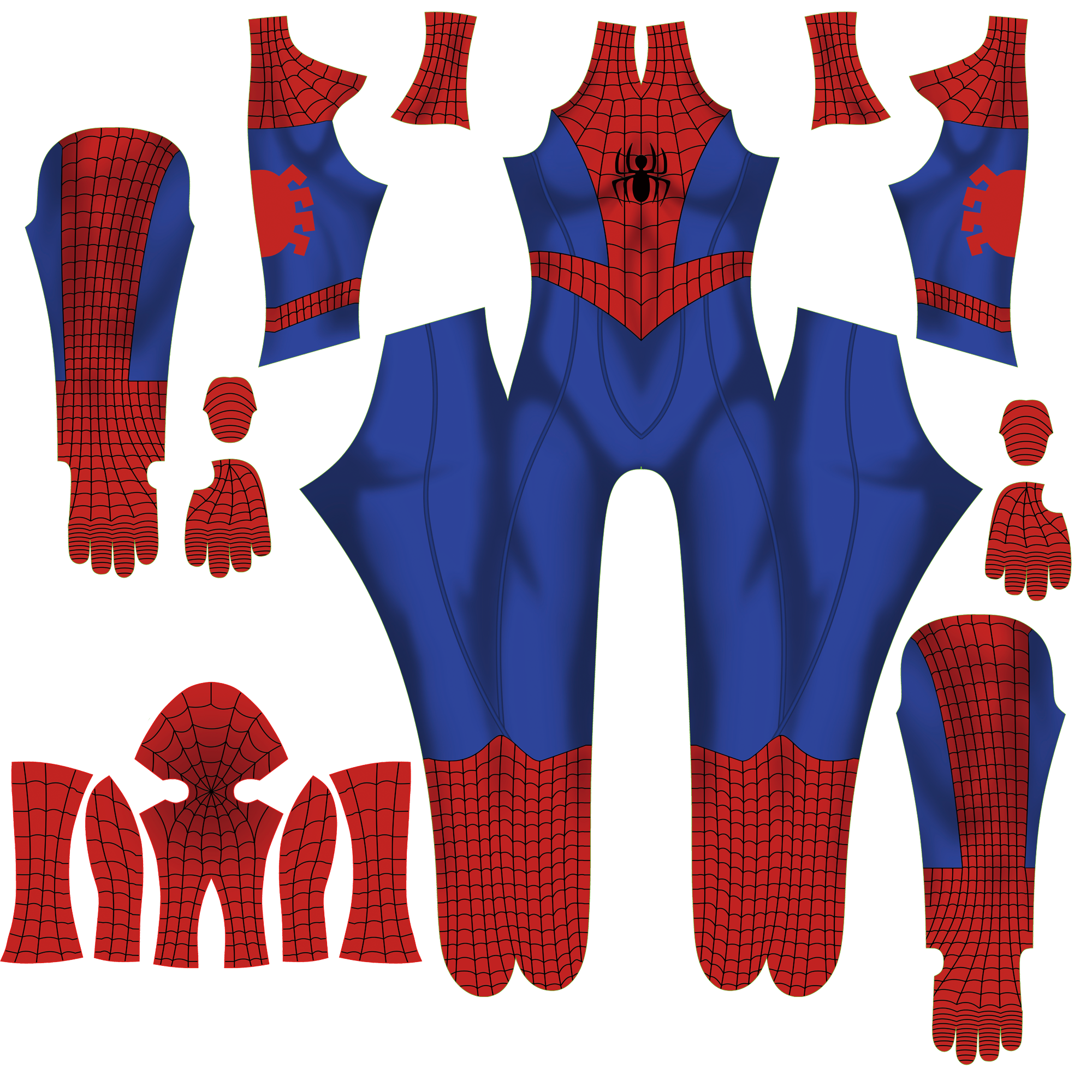 Commissioned Cosplay Bodysuit for Female Spider Man