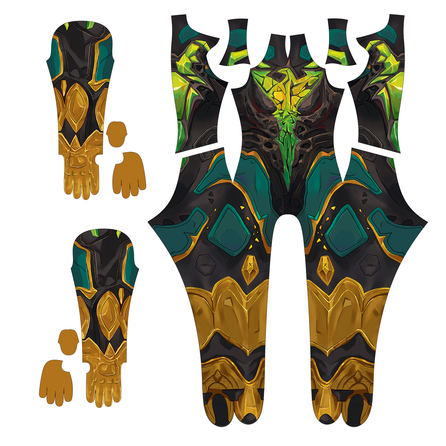 Custom Commission Women Jean Grey Green Yellow Bodysuit